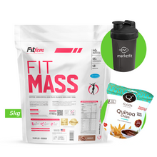 Cargar imagen en el visor de la galería, FIT MASS 5KG GANADOR DE MASA FITFEM + REGALOS
