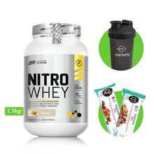 Cargar imagen en el visor de la galería, NITRO WHEY 1.1KG PROTEÍNA UN + REGALOS
