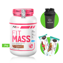 Cargar imagen en el visor de la galería, FIT MASS 2KG GANADOR DE MASA FITFEM + REGALOS
