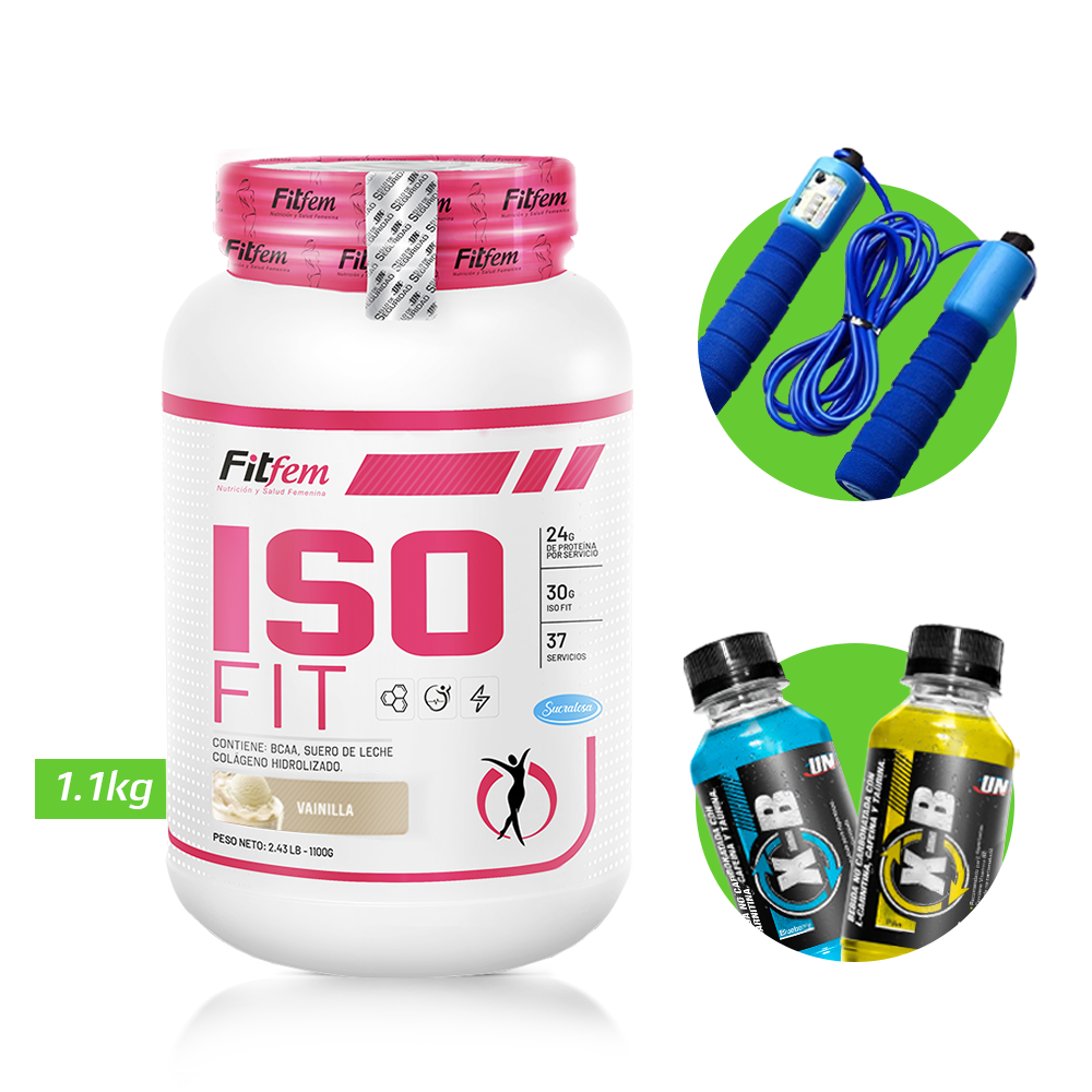 ISO FIT 1.1KG PROTEÍNA FITFEM + REGALOS