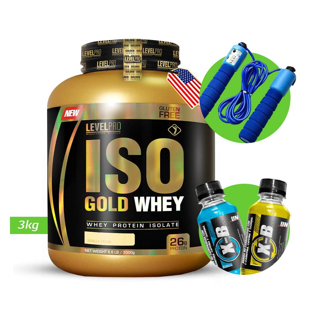 Iso Gold Whey Level Pro 6.6Lb Con Regalos