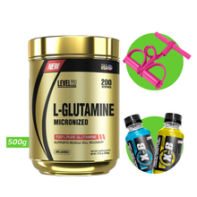 Cargar imagen en el visor de la galería, L-GLUTAMINE MICRONIZED 500GR LEVEL PRO
