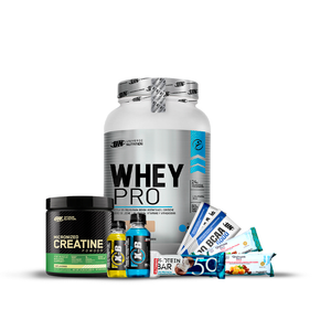 Pack Proteina Whey Pro UN 1kg + Creatina Micronizada ON 300gr + REGALOS