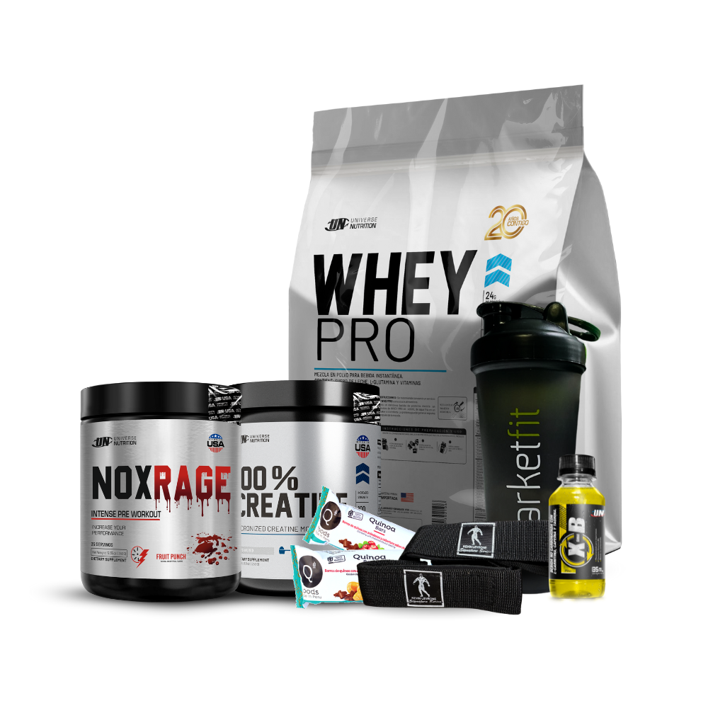 Promo BlackFriday Whey Pro UN 5 kg + 100% Creatina UN 250gr + Nox rage