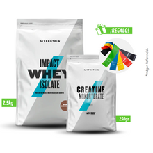 Cargar imagen en el visor de la galería, Pack MyProtein Impact Whey Isolate 2.5kg + Creatina 250gr Con Regalo
