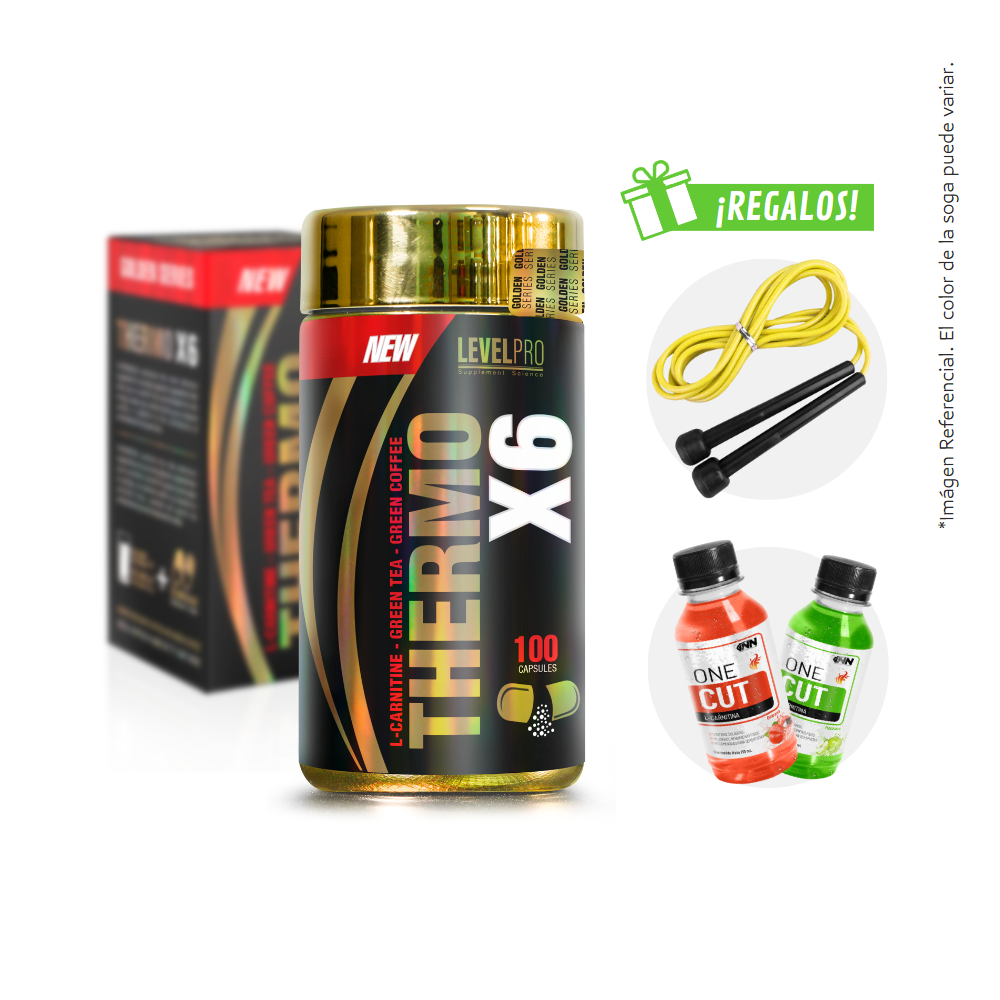 Thermo X6 Level Pro Termogénico 100 CAPS Con Regalo
