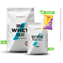 Cargar imagen en el visor de la galería, Pack MyProtein Impact Whey Isolate 2.5kg + Creatina 250gr Con Regalo
