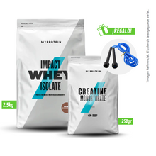 Cargar imagen en el visor de la galería, Pack MyProtein Impact Whey Isolate 2.5kg + Creatina 250gr Con Regalo
