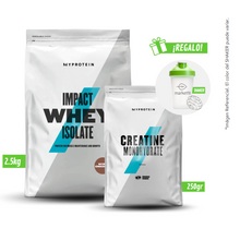 Cargar imagen en el visor de la galería, Pack MyProtein Impact Whey Isolate 2.5kg + Creatina 250gr Con Regalo
