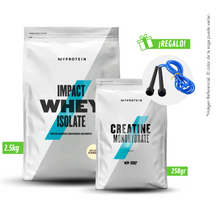 Cargar imagen en el visor de la galería, Pack MyProtein Impact Whey Isolate 2.5kg + Creatina 250gr Con Regalo
