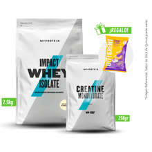 Cargar imagen en el visor de la galería, Pack MyProtein Impact Whey Isolate 2.5kg + Creatina 250gr Con Regalo
