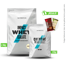 Cargar imagen en el visor de la galería, Pack MyProtein Impact Whey Isolate 2.5kg + Creatina 250gr Con Regalo

