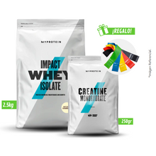Cargar imagen en el visor de la galería, Pack MyProtein Impact Whey Isolate 2.5kg + Creatina 250gr Con Regalo
