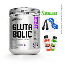 Cargar imagen en el visor de la galería, GLUTABOLIC 500GR GLUTAMINA UN NATURAL + REGALOS
